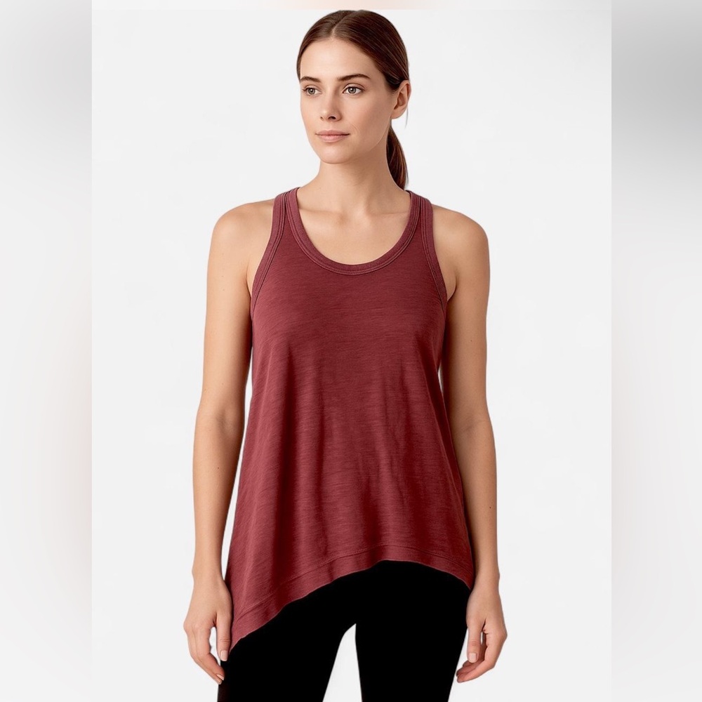 Women's Sleeveless Burgundy Top